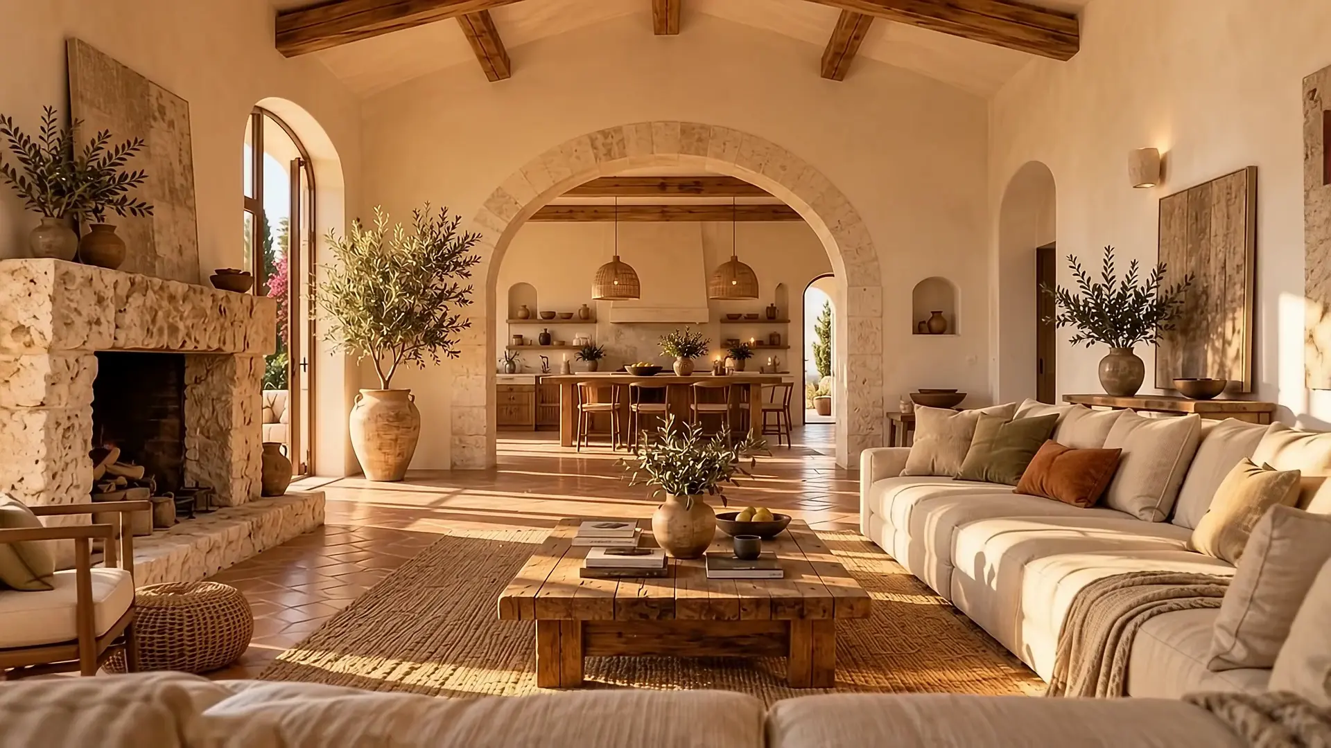 A walk through the living room, the kitchen and into the main bedroom